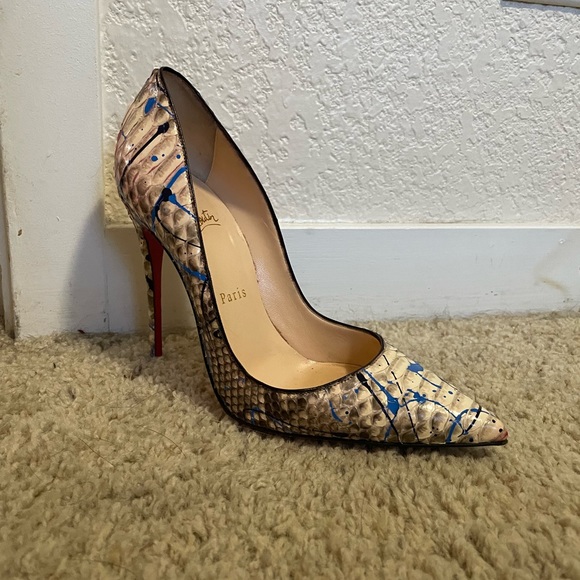 Christian Louboutin So Kate RARE Python Vulcano 120mm pumps heels - Picture 2 of 12